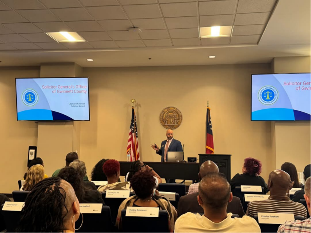Chief Assistant Solicitor General Joshua May Presents at Gwinnett 101 Citizens Academy